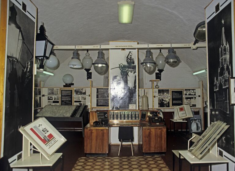 Первый пульт управления освещением Москвы (1940 г.) в Музее Огни Москвы