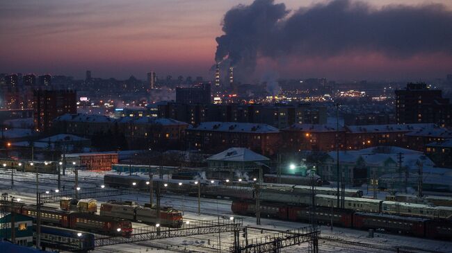 Поезда на станции Новосибирск-главный в Новосибирске