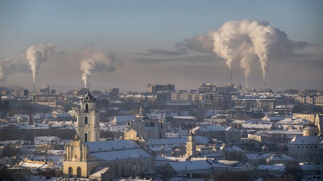 Зима в Вильнюсе, Литва. Архивное фото