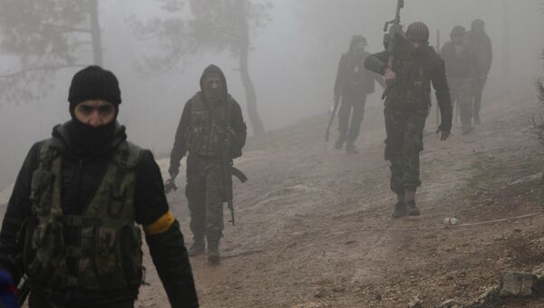 Бойцы Свободной сирийской армии к северо-востоку от Африна, Сирия. 23 января 2018