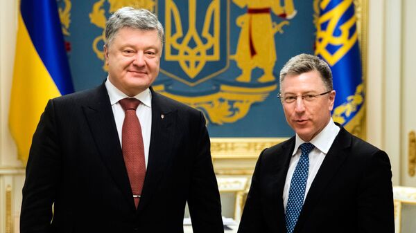 Встреча президента Украины Петр Порошенко с спецпредставителем США Куртом Волкером