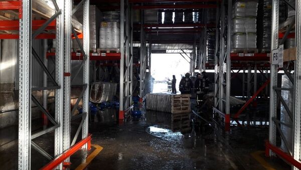 Последстви пожара на складе пластика в Ногинском районе. 24 января 2018