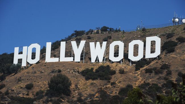 Знак Голливуда на Голливудских холмах в Лос-Анджелесе