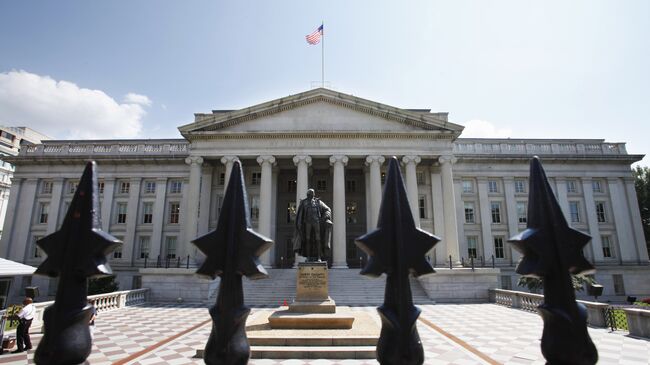 Здание министерства финансов США в Вашингтоне. Архивное фото