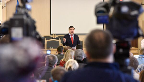 Михаил Саакашвили на заседании Верховного суда Украины. 29 января 2018
