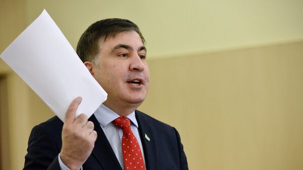 Михаил Саакашвили на заседании Верховного суда Украины. 29 января 2018