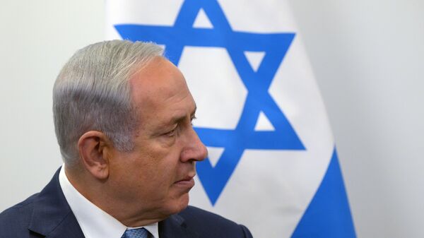Премьер-министр Израиля Биньямин Нетаньяху во время встречи в Еврейском музее и центре толерантности с президентом РФ Владимиром Путиным. 29 января 2018