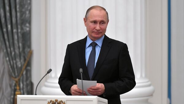 Президент РФ Владимир Пути. 29 января 2018