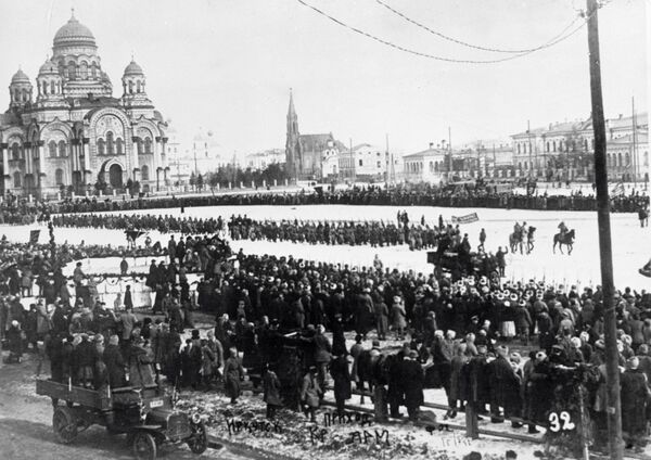 Красная армия в Иркутске. 7 марта 1920