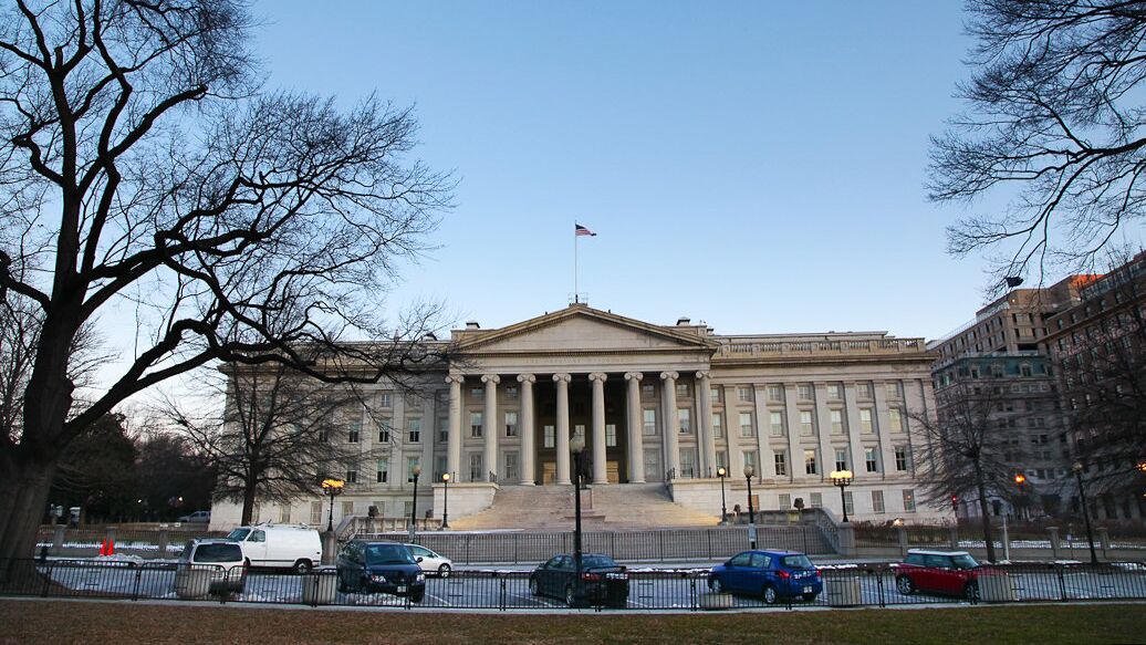 Здание Министерства финансов США в Вашингтоне - РИА Новости, 1920, 19.01.2023