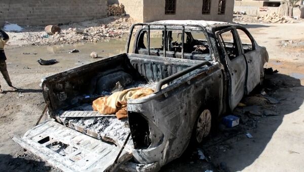 Очевидец рассказал об атаке коалиции во главе с США на иракский район Аль-Багдади