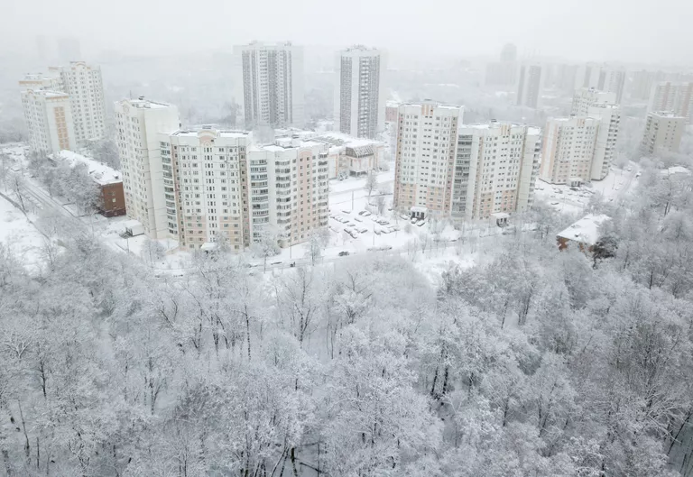 Снег в Москве Снег в Москве