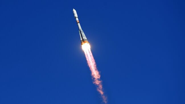 Старт ракеты-носителя Союз-2.1а. Архивное фото