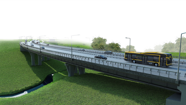 Визуализация проекта моста через ручей Молодцы