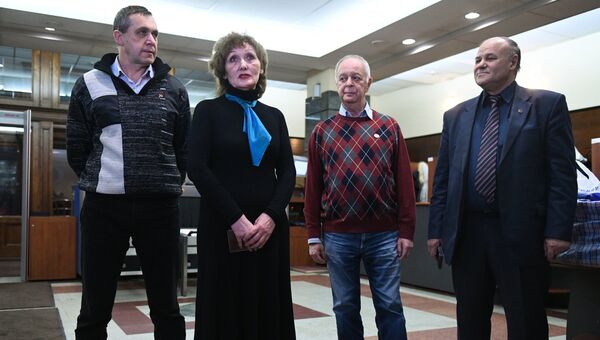 Наталья Лисицына во время передачи подписей в Центральную избирательную комиссию РФ в поддержку регистрации на выборах