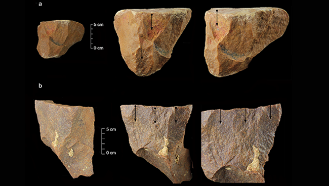 Потенциально древнейшие орудия труда, изготовленные первыми современными людьми 385-172 тысячи лет назад