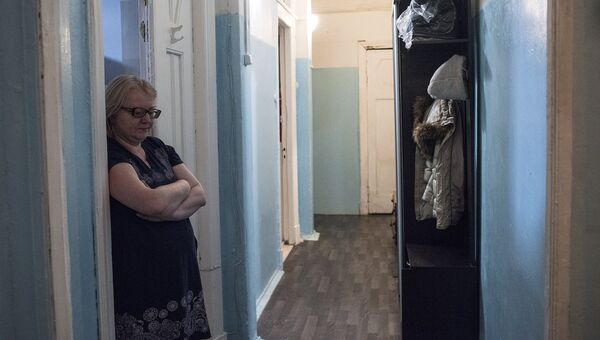 Хозяйка коммунальной квартиры на Мясницкой улице Людмила Зиновкина