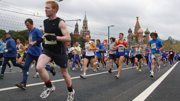 Московский марафон . Архивное фото