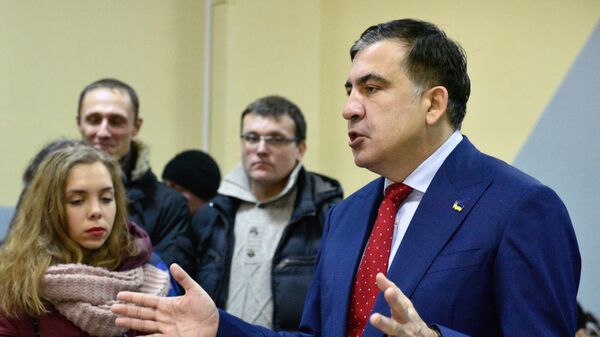 Михаил Саакашвили в Киевском апелляционном административном суде. 5 февраля 2018
