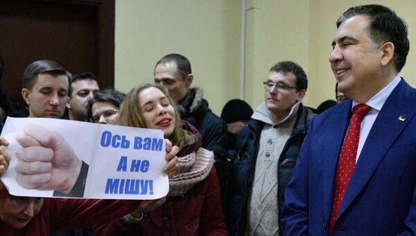 Михаил Саакашвили в Киевском апелляционном административном суде. 5 февраля 2018