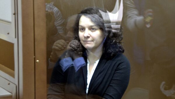 Врач-гематолог Елена Мисюрина  в зале Московского городского суда. Архивное фото