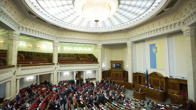 Заседание Верховной рады Украины в Киеве. 6 февраля 2018