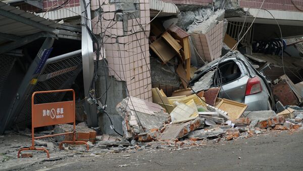 Последствия землетрясения в уезде Хуалянь на Тайване