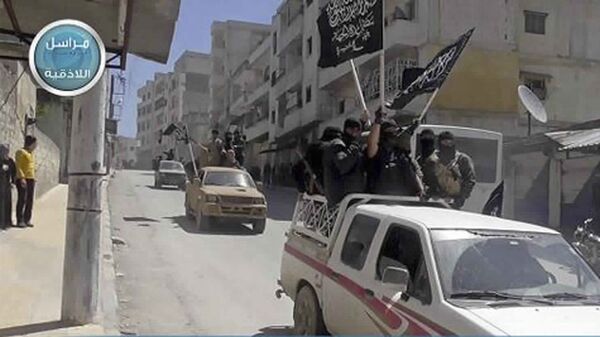 Боевики террористической группировки Джебхат ан-Нусра (организация запрещена в РФ) в провинции Идлиб