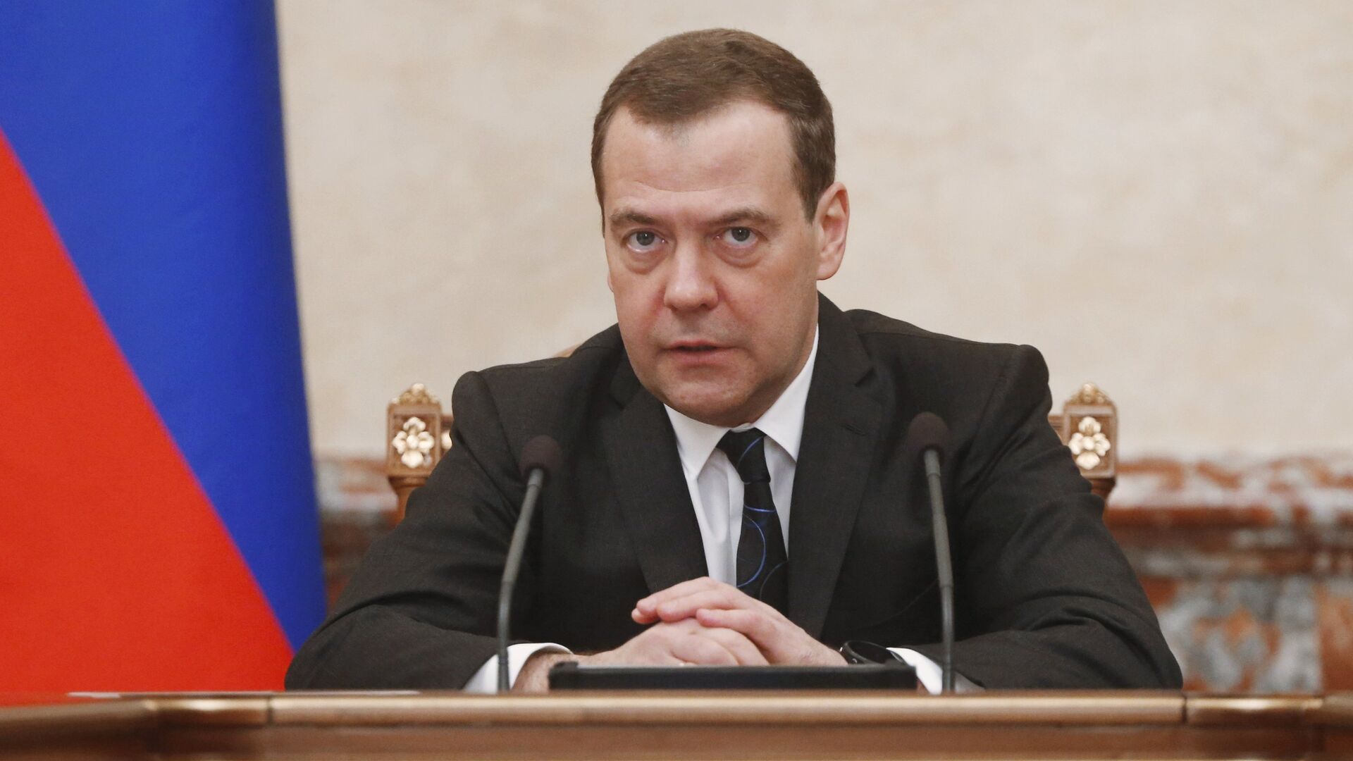 Председатель правительства России Дмитрий Медведев проводит заседание правительства. 8 февраля 2018 - РИА Новости, 1920, 28.06.2022