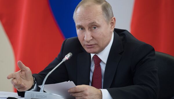 Президент РФ Владимир Путин. 8 февраля 2018