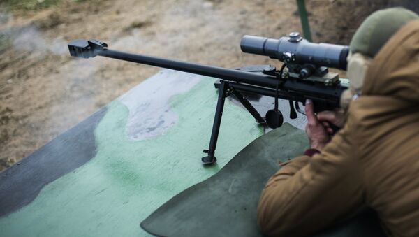Снайперская крупнокалиберная винтовка. Архивное фото