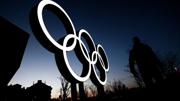 Олимпийские кольца в Пхенчхане