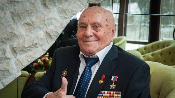 Герой России, разведчик, ветеран Великой Отечественной войны Алексей Ботян. Архивное фото
