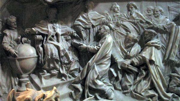Введение григорианского календаря. Барельеф на могиле папы Григория XIII в Соборе Святого Петра в Риме