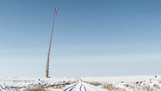 Испытательный пуск модернизированной ракеты российской системы ПРО