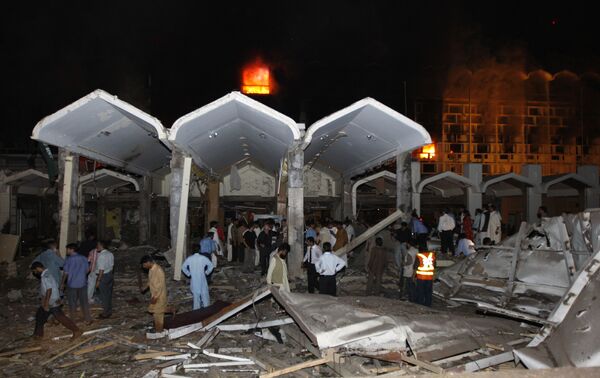 Взрыв в отеле Марриот в Исламабаде