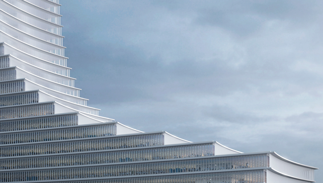 Визуализация проекта 230-метрового небоскреба в Гамбурге