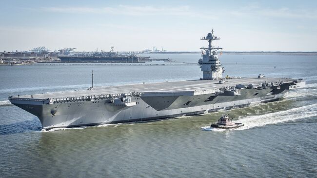 Американский авианосец CVN-78 Gerald R. Ford. Архивное фото