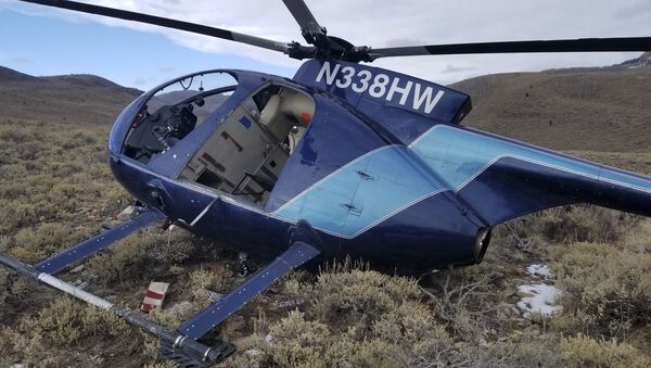 Вертолет, сбитый лосями в горах восточной Юты