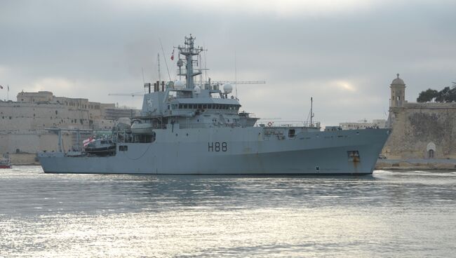 Британский корабль HMS Enterprise. Архивное фото