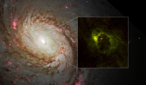 Первая фотография «бублика» черной дыры в галактике M77