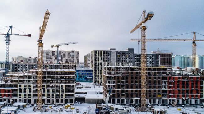 Строящиеся дома. Архивное фото