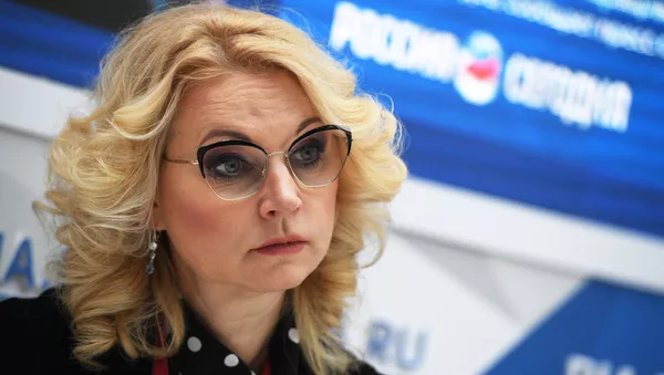 Председатель Счетной палаты РФ Татьяна Голикова во время интервью сайту RIA.ru на Российском инвестиционном форуме в Сочи