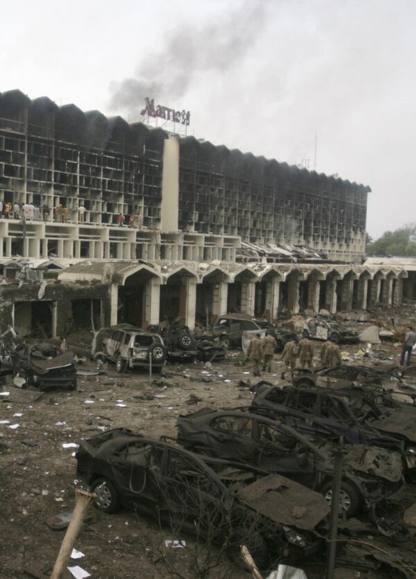 Взрыв в отеле Мариотт в Исламабаде