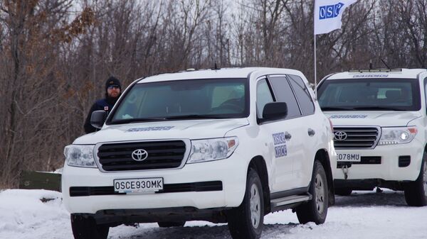 Машины ОБСЕ в Донбассе