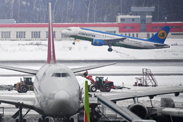 Самолеты в аэропорту Домодедово