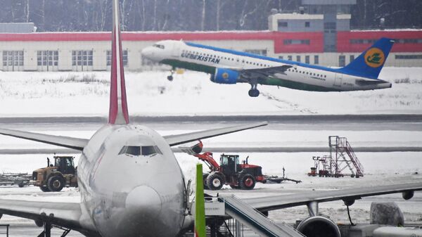 Самолеты в аэропорту Домодедово