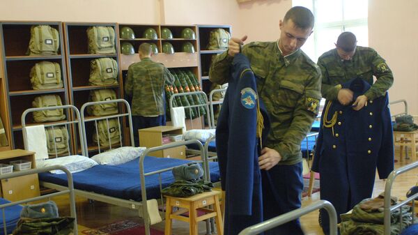 В казармах батальона Почетного караула Вооруженных Сил РФ