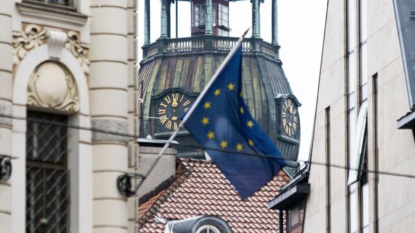 Флаг ЕС в Риге