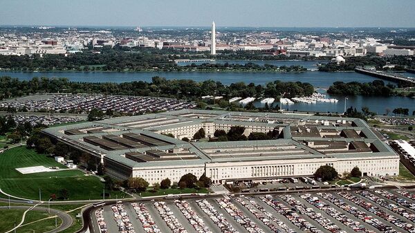 Вид на Пентагон и реку Потомак в штате Виргиния. Архивное фото